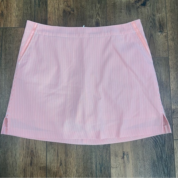 Lady Hagen Dresses & Skirts - Lady Hagen Pink Pinstripe Mini Skirt